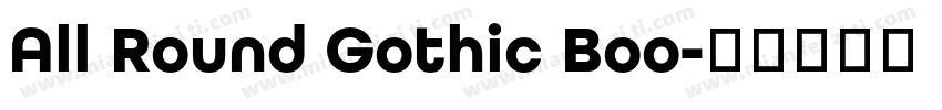 All Round Gothic Boo字体转换